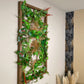 Plantframe/Pflanzenwand/Mooswand "PANAY" aus Realtouch Kunstpflanzen in Fichtenholzrahmen