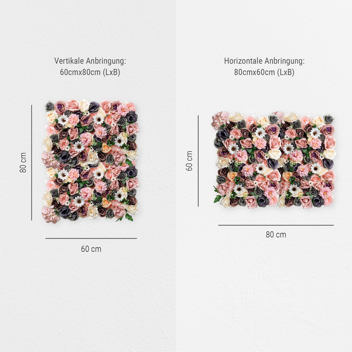 Blumenwand „AUTUMN BREEZE“ aus Realtouch Kunstpflanzen