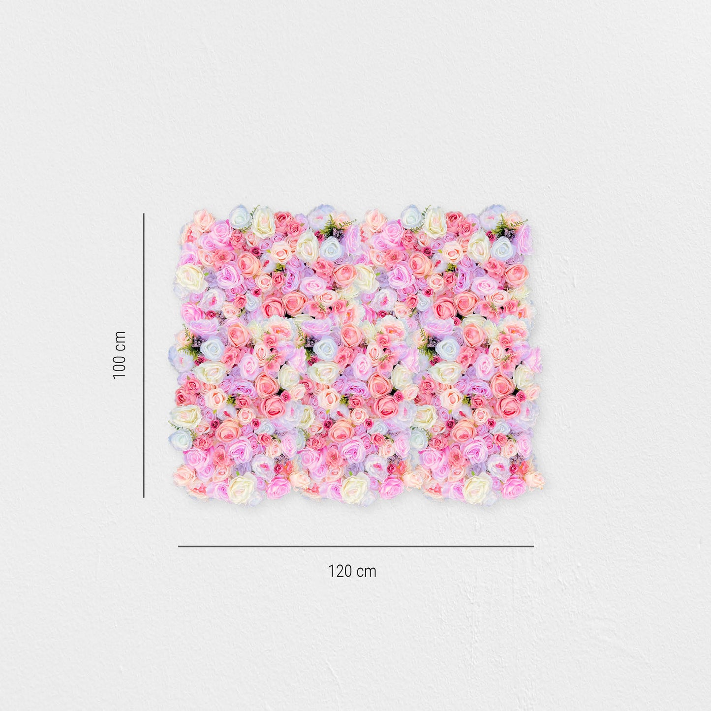 Blumenwand „BLOOMYLICIOUS“ aus Realtouch Kunstpflanzen