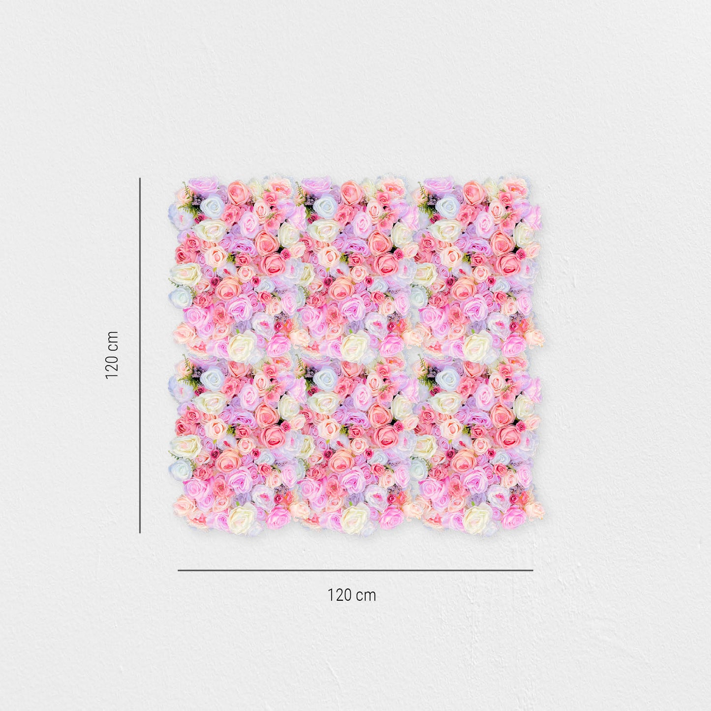 Blumenwand „BLOOMYLICIOUS“ aus Realtouch Kunstpflanzen