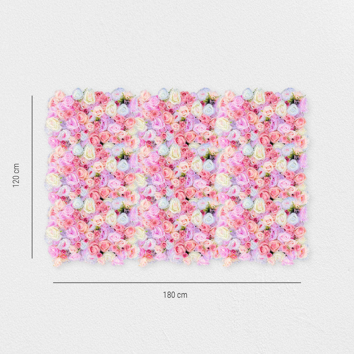 Blumenwand „BLOOMYLICIOUS“ aus Realtouch Kunstpflanzen