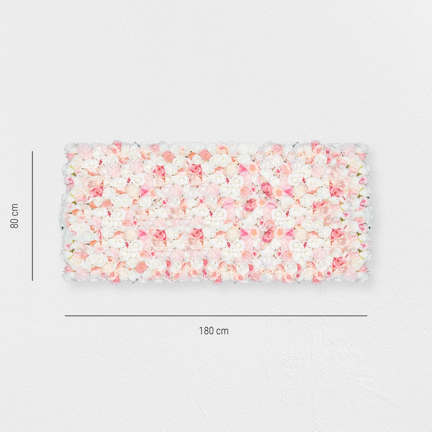 Blumenwand „COTTON CANDY“ aus Realtouch Kunstpflanzen