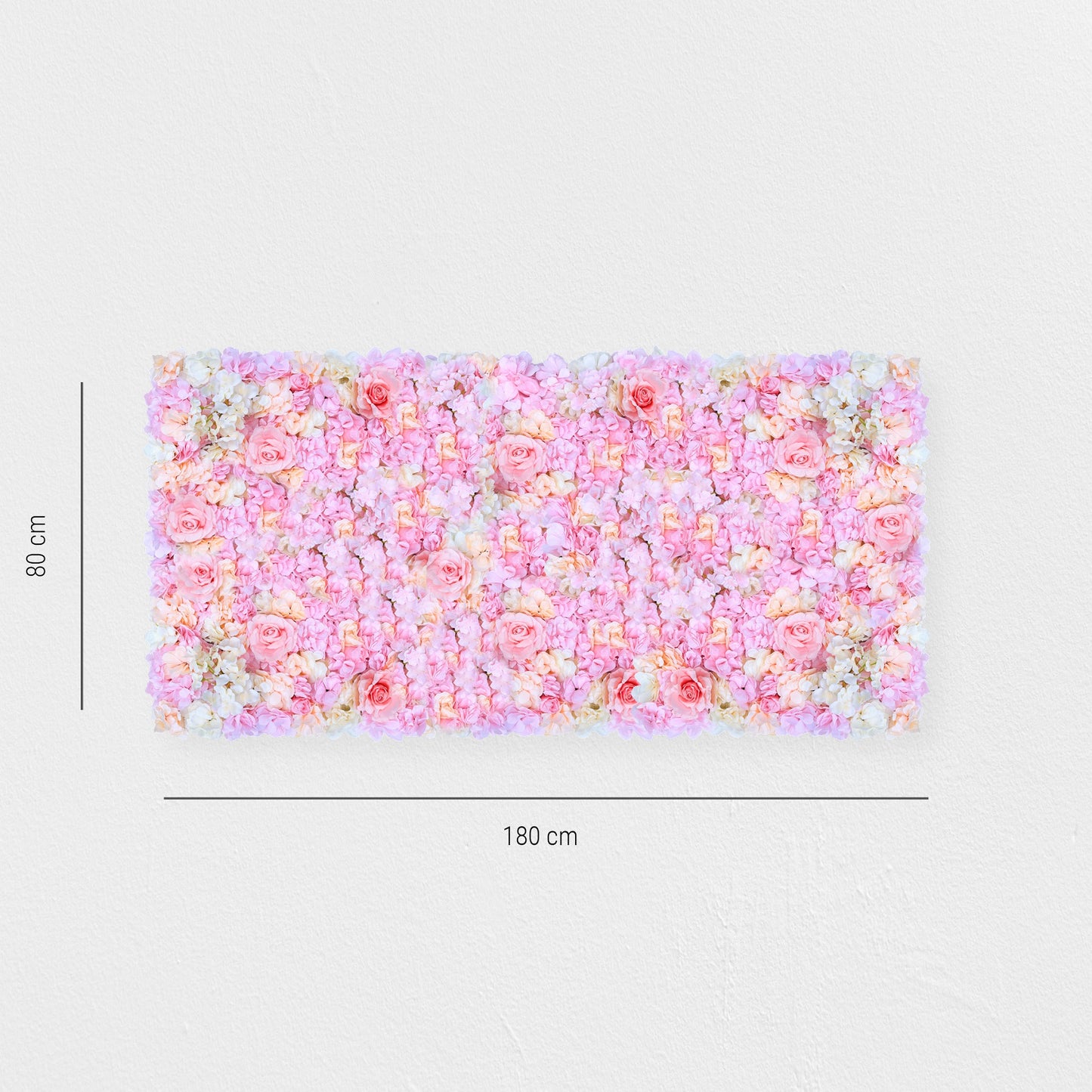 Blumenwand „CREAMY CUPCAKE“ aus Realtouch Kunstpflanzen