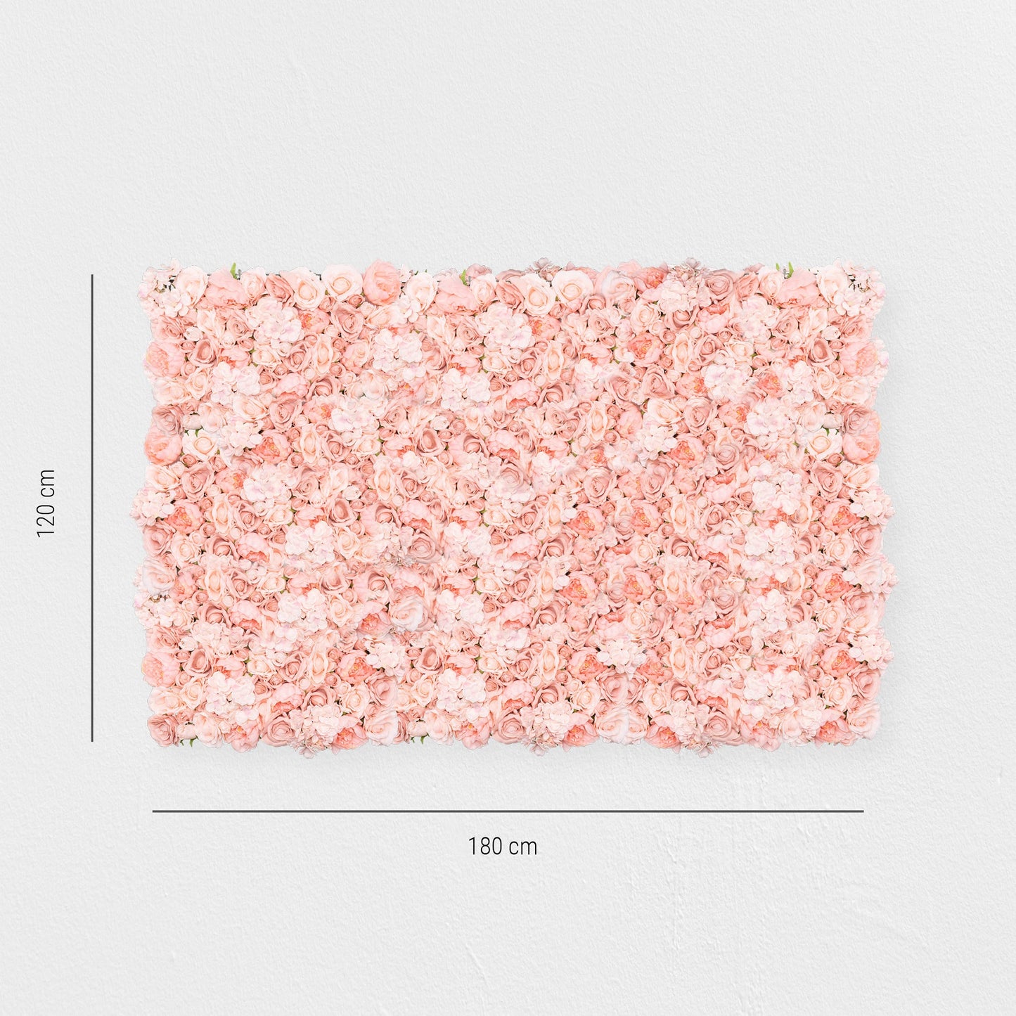 Blumenwand „FABULOUS PRINCESS“ aus Realtouch Kunstpflanzen