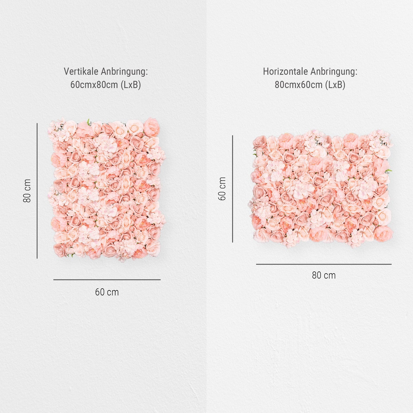 Blumenwand „FABULOUS PRINCESS“ aus Realtouch Kunstpflanzen
