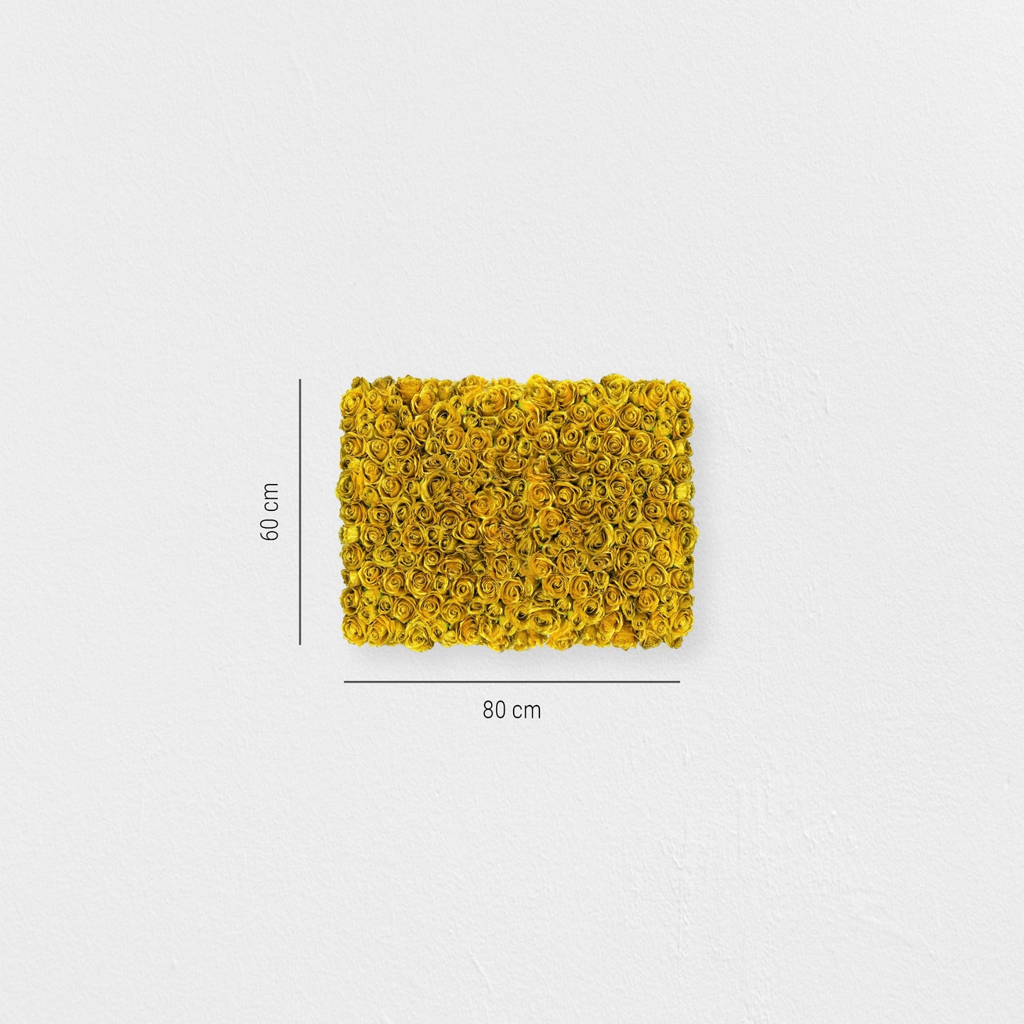 Blumenwand „GOLDEN STAR“ aus Realtouch Kunstpflanzen