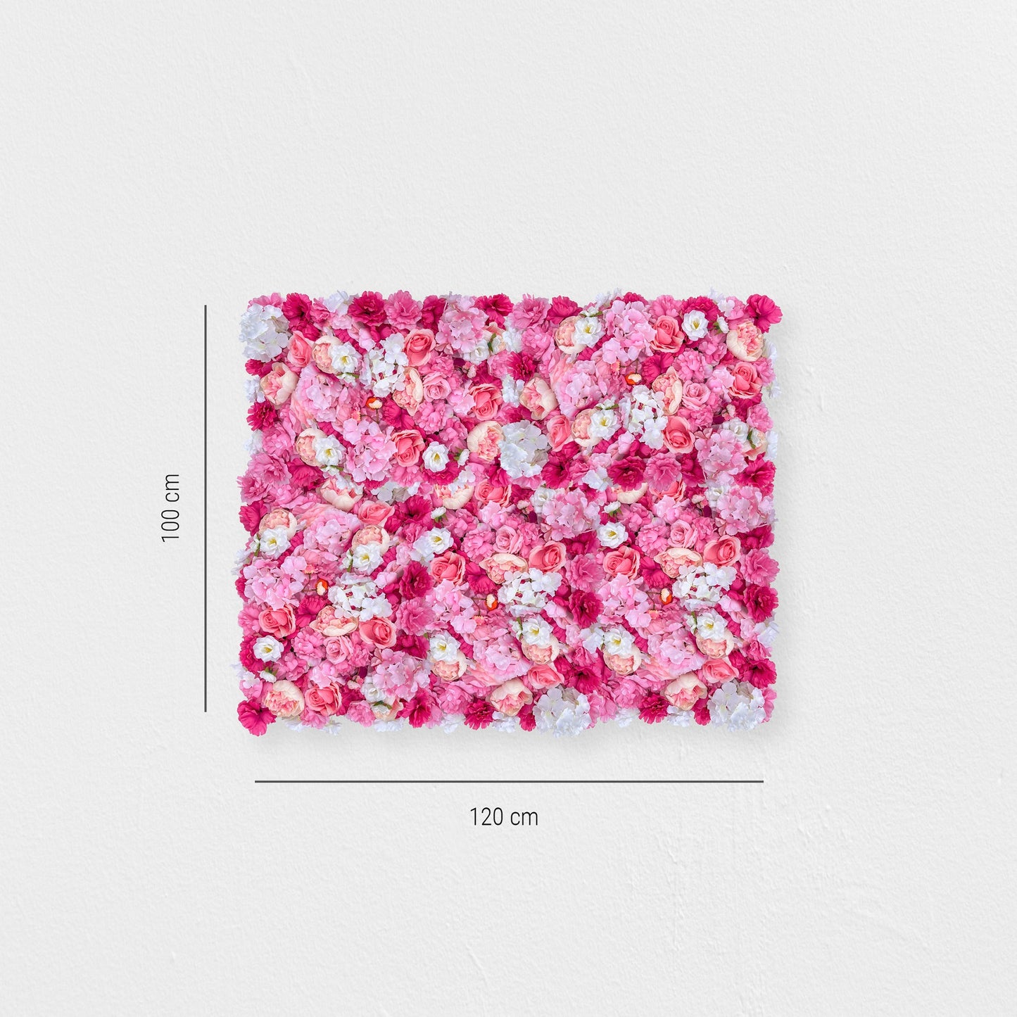 Blumenwand „MISS ROYAL“ aus Realtouch Kunstpflanzen