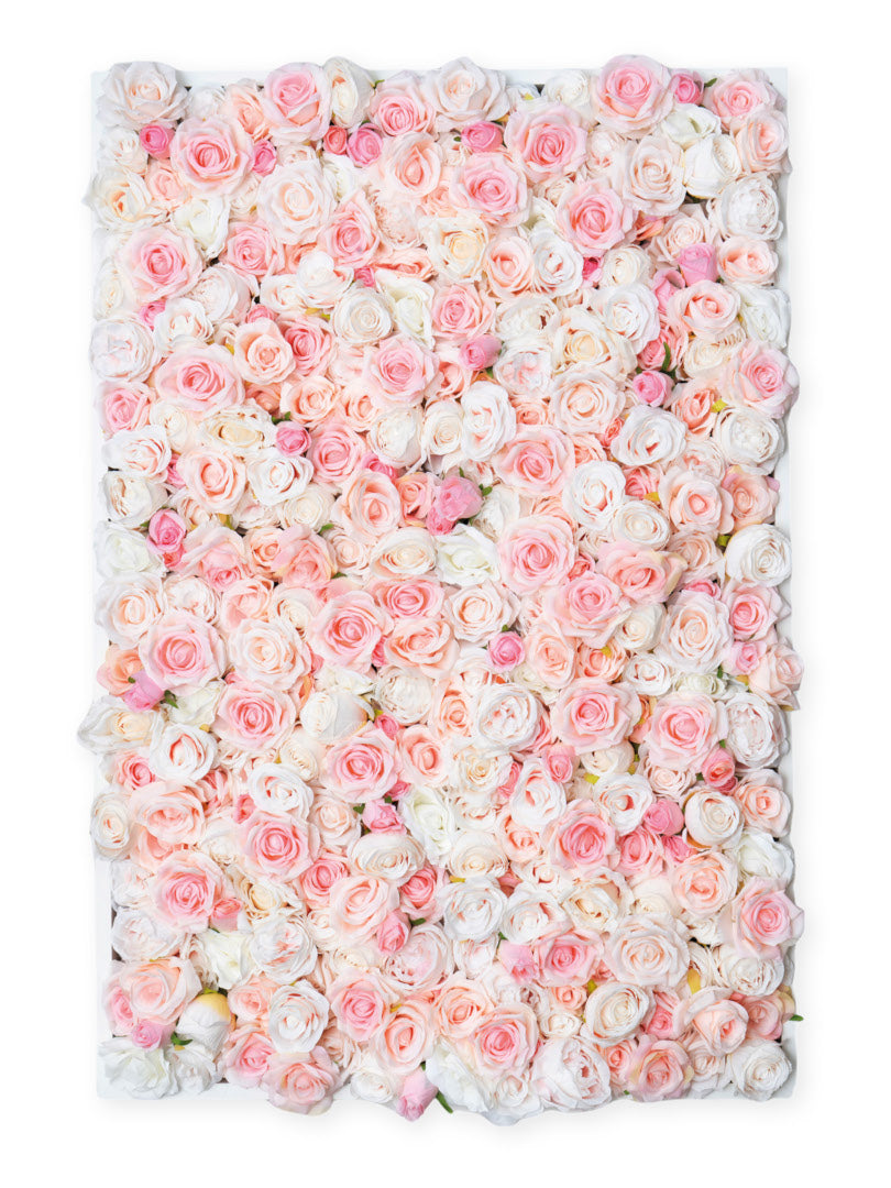 Flowerframe 'CATALEYA' aus Realtouch Kunstpflanzen, Holzrahmen mit weißem Decor - nelliflower.de