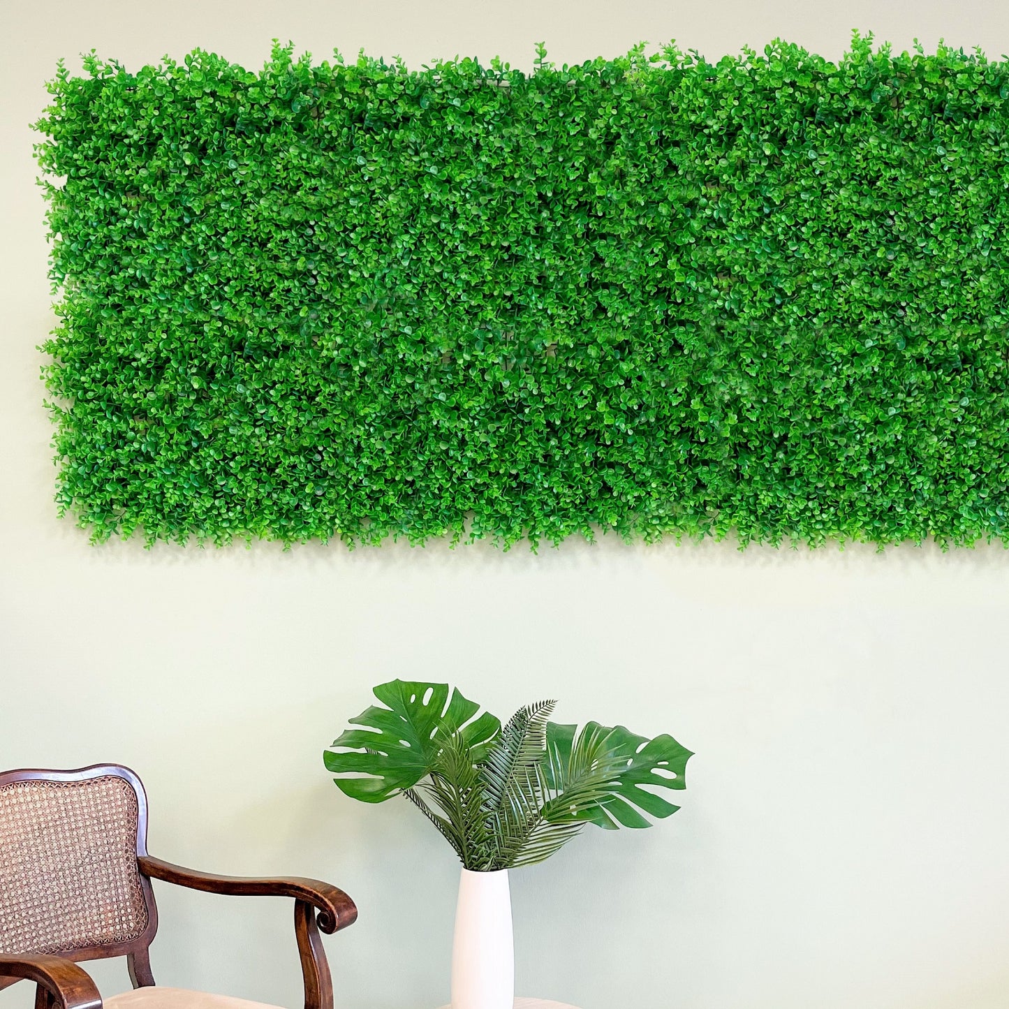 Pflanzenwand "DOUBLE & BUSCH" aus Realtouch Kunstpflanzen - nelliflower.de