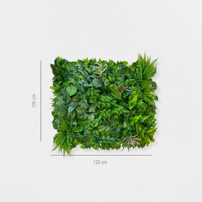 Pflanzenwand "URBAN JUNGLE" aus Realtouch Kunstpflanzen - nelliflower.de