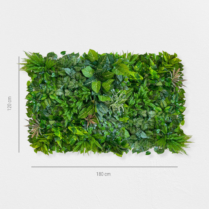Pflanzenwand "URBAN JUNGLE" aus Realtouch Kunstpflanzen - nelliflower.de