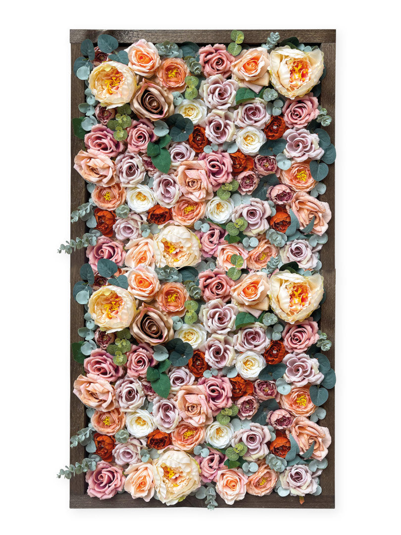 Flowerframe "GRENADA" aus Realtouch Kunstpflanzen, Fichtenholzrahmen - nelliflower.de