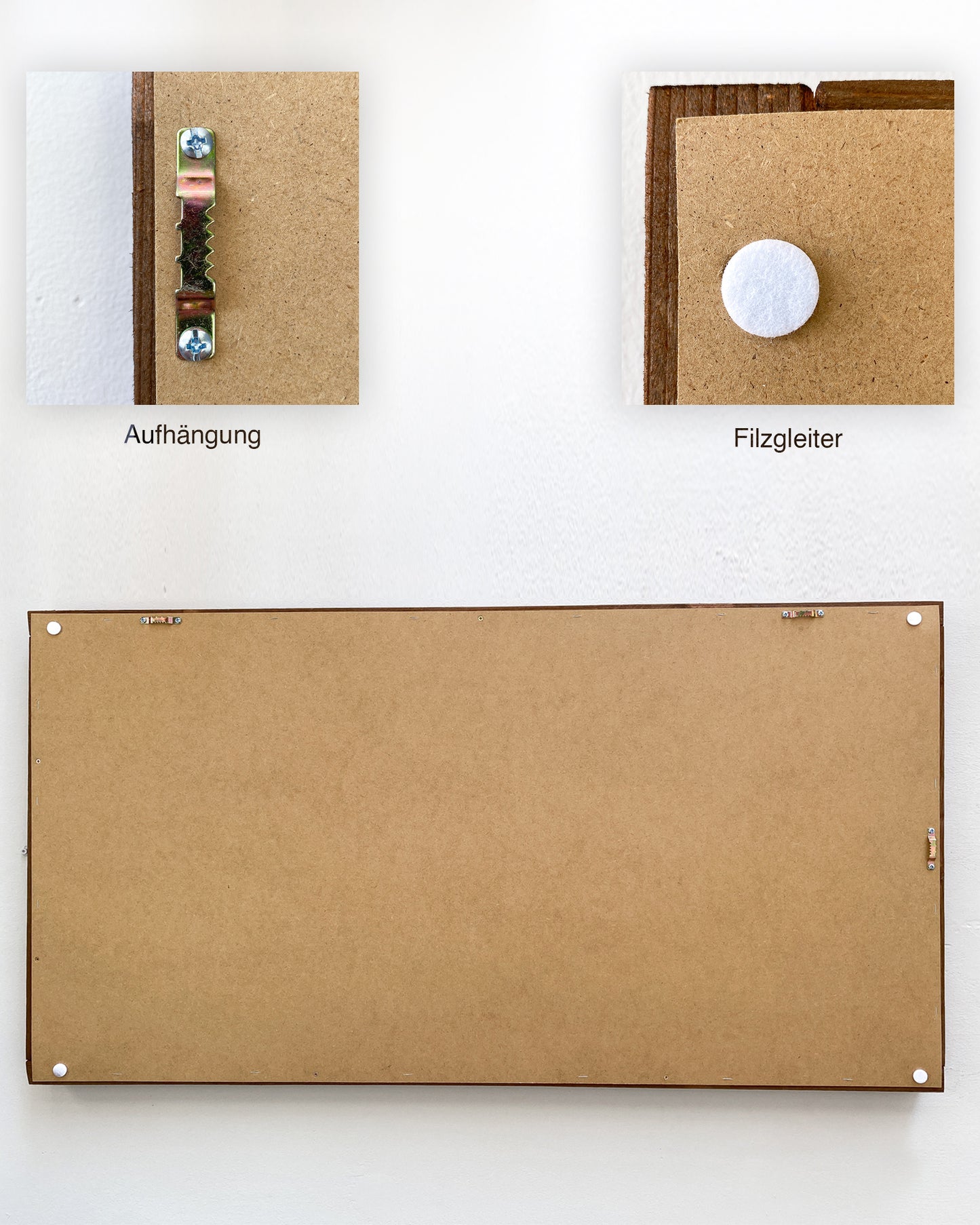 Plantframe/plant wall/moss wall "CALI" made of Realtouch artificial plants with spruce wood frame