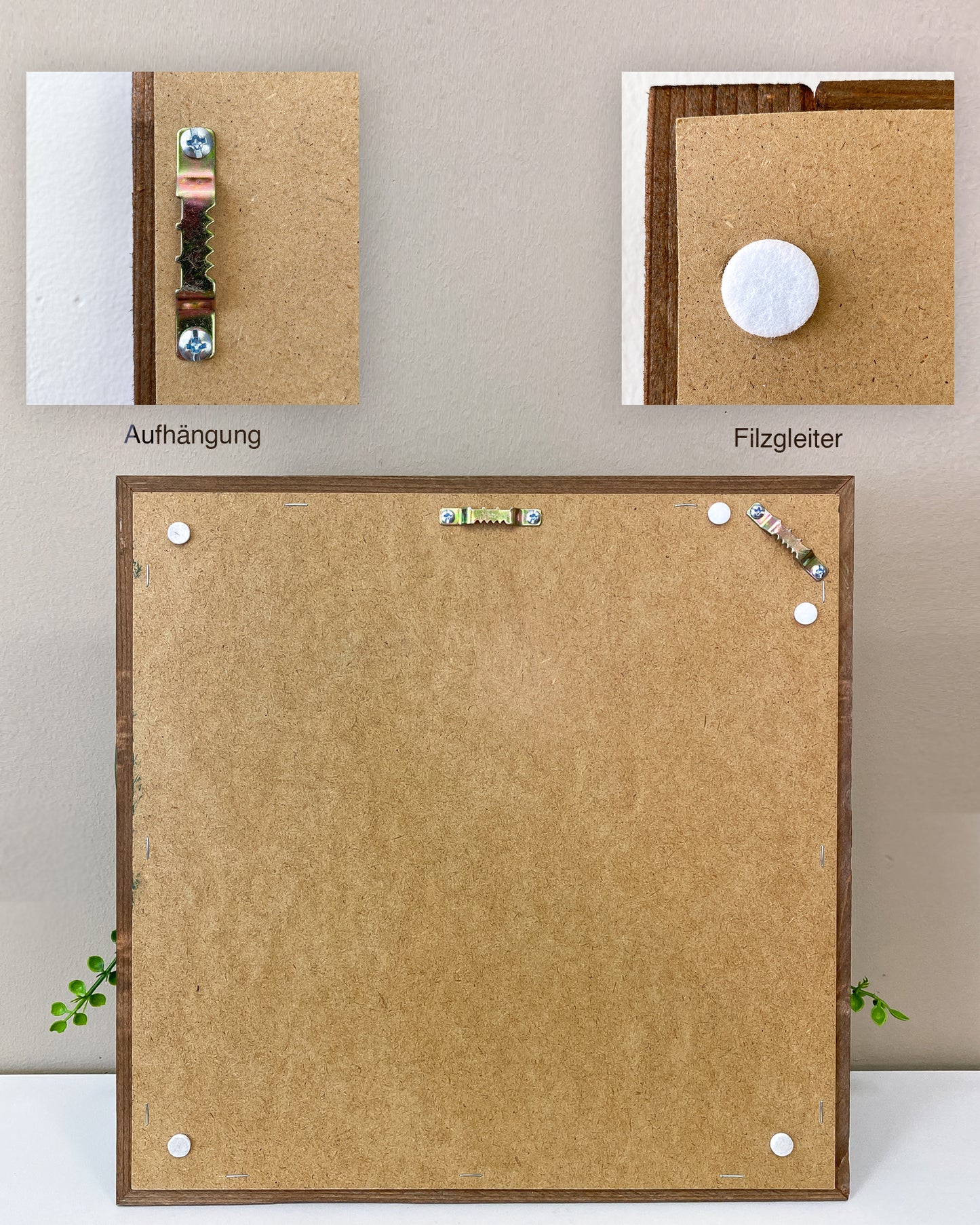 Tiny Frame "BAHIA" made of Realtouch artificial plants with a spruce frame