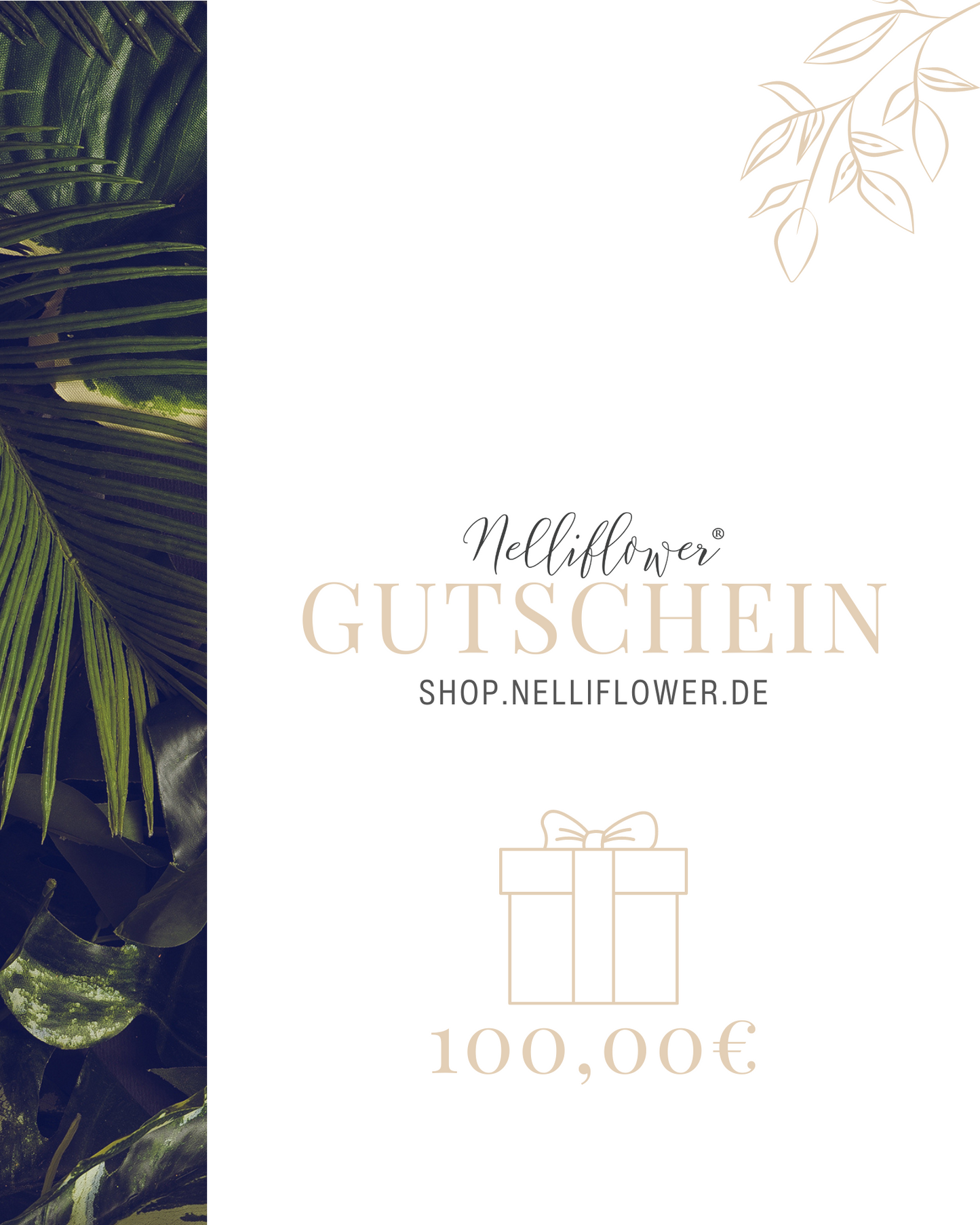 Nelliflower Geschenkgutschein Online Shop