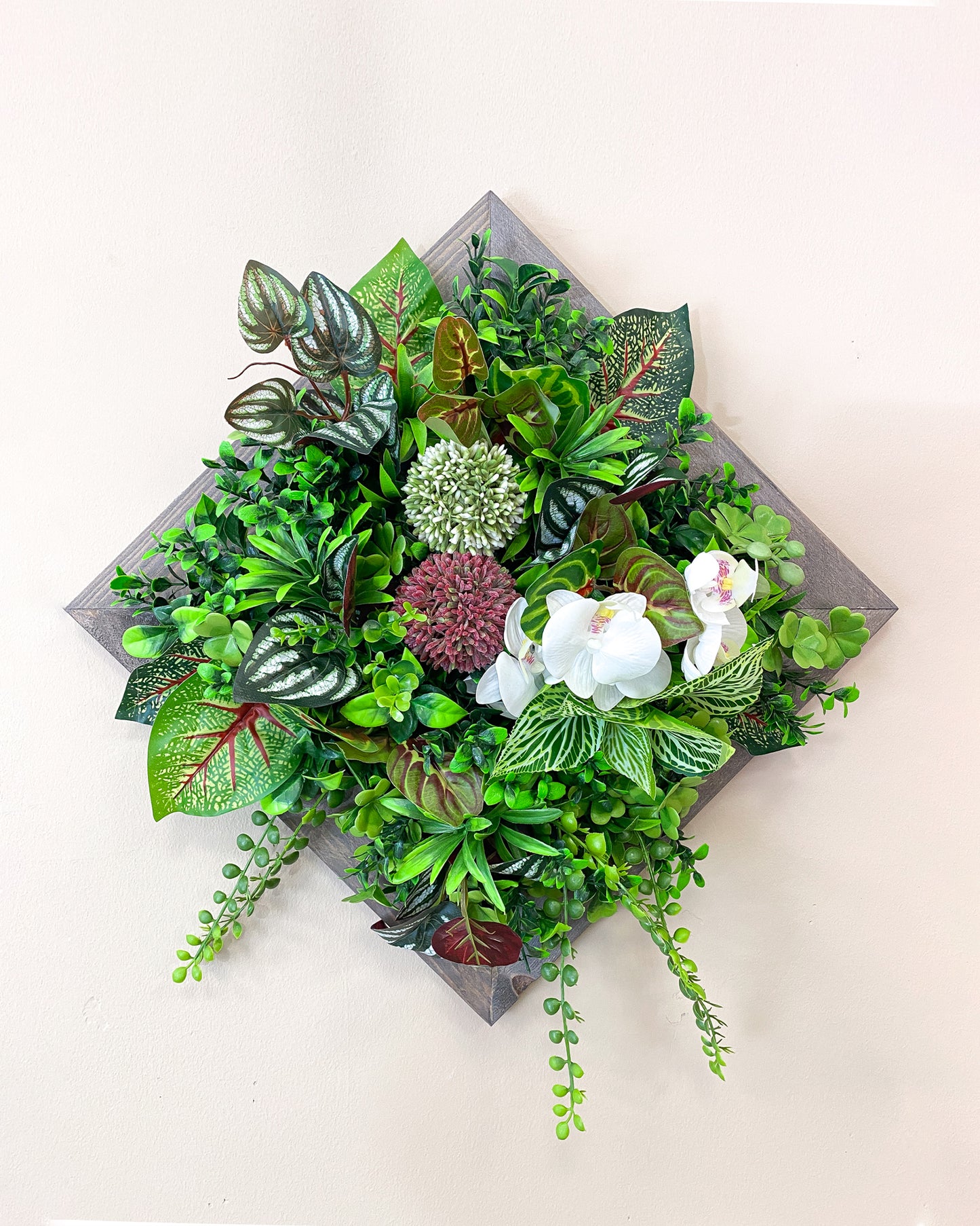 Tiny Frame "BAHIA" made of Realtouch artificial plants with a spruce frame