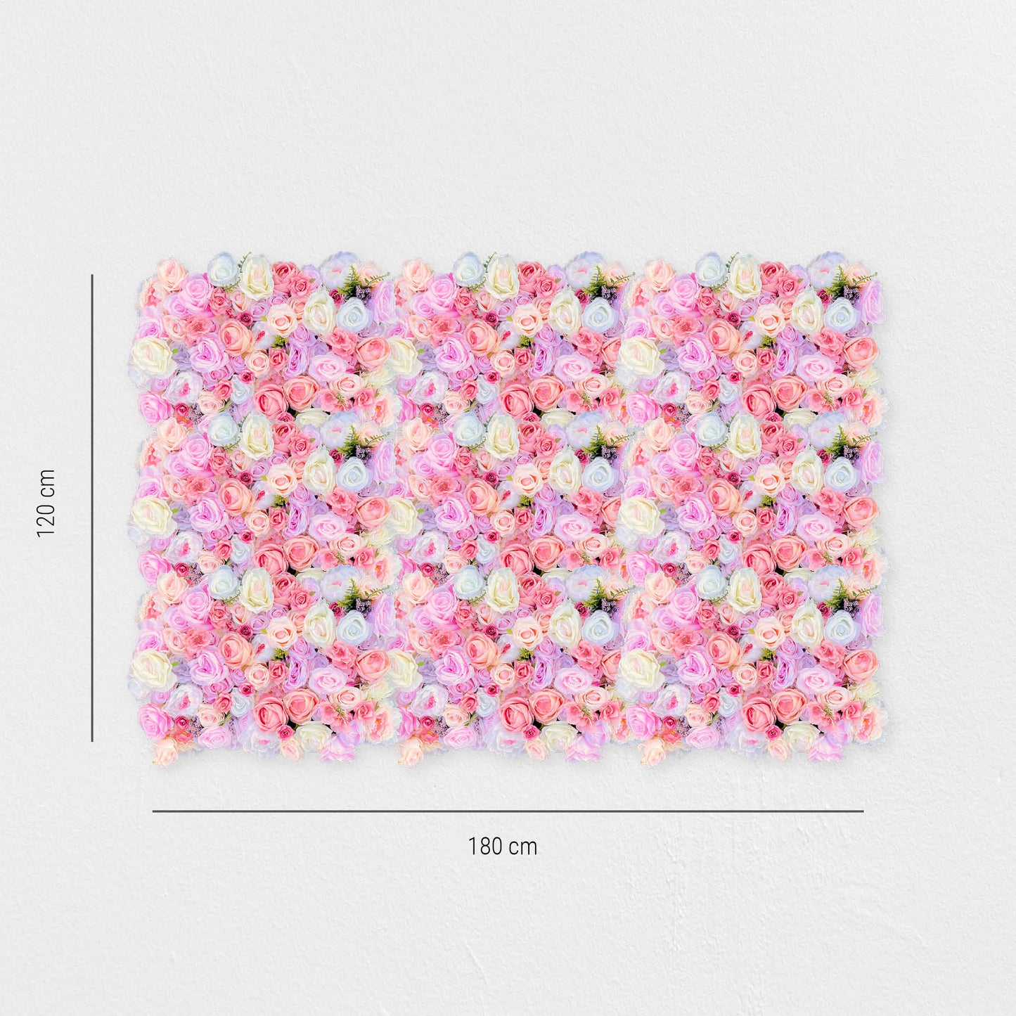Flower wall "BLOOMYLICIOUS" made of Realtouch artificial plants