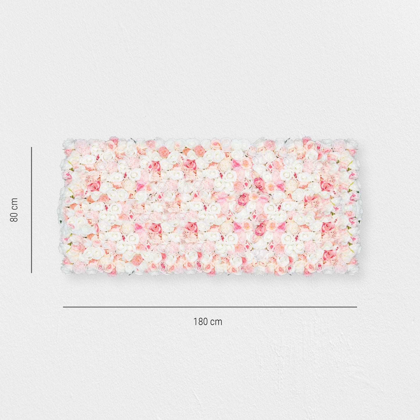 Flower wall "COTTON CANDY" made of Realtouch artificial plants