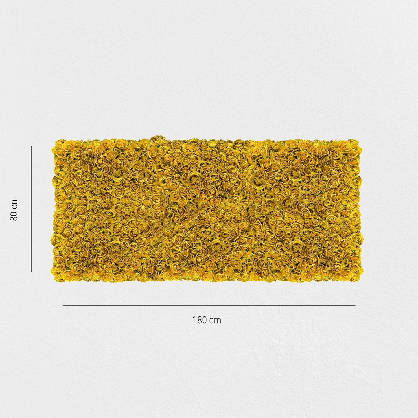 Blumenwand „GOLDEN STAR“ aus Realtouch Kunstpflanzen