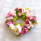 Flower wreath "PIVOINE" made of Realtouch artificial plants