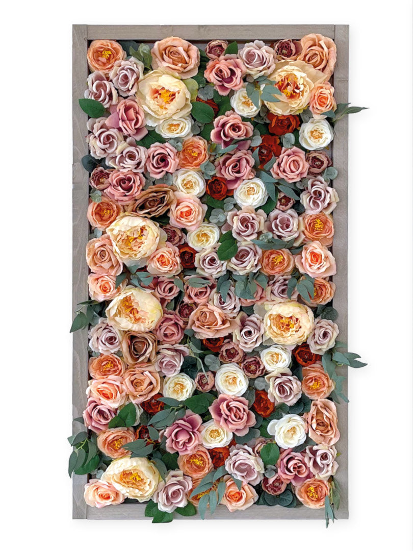 Flowerframe "GRENADA" aus Realtouch Kunstpflanzen, Fichtenholzrahmen - nelliflower.de