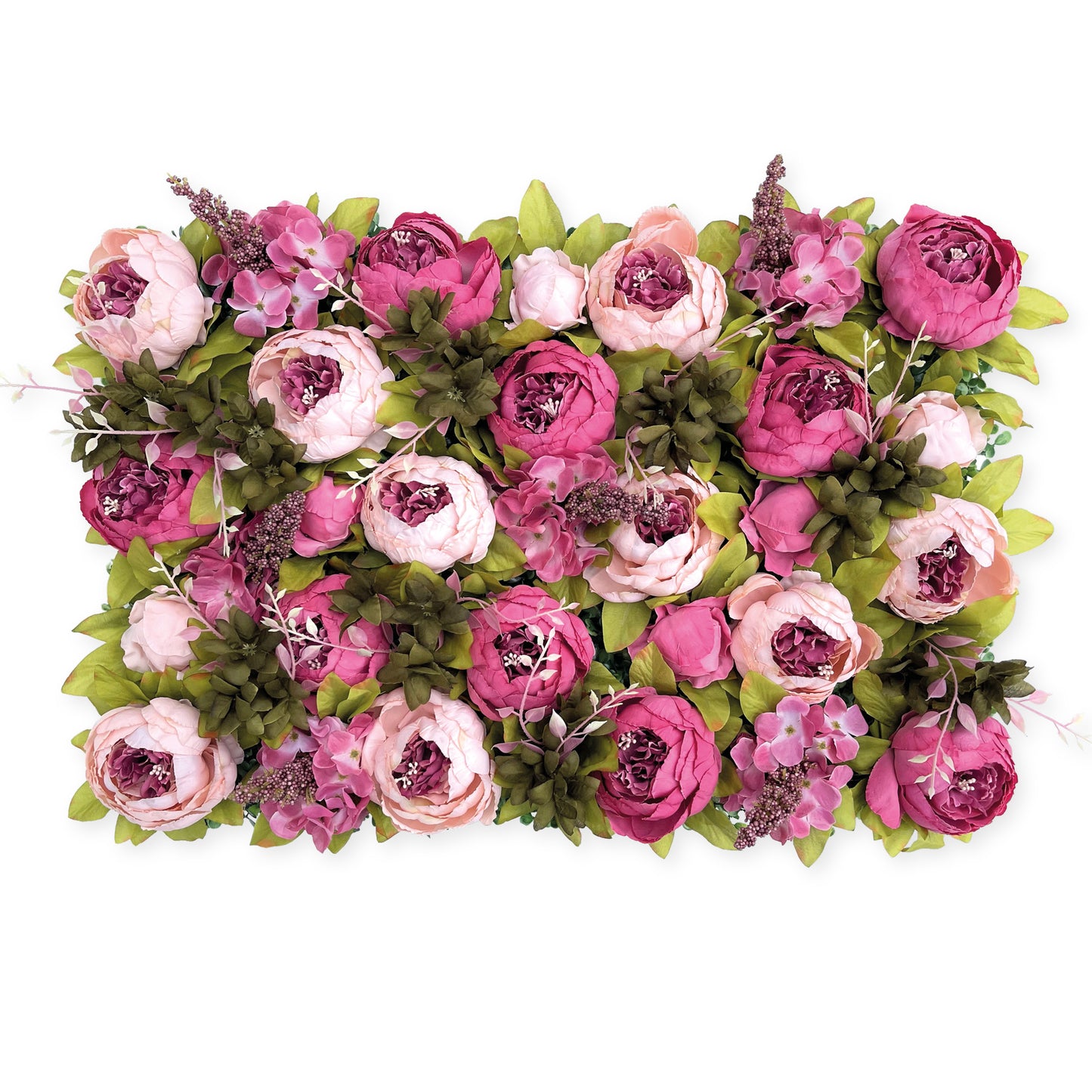Blumenpanel "PINK BLUEBERRY" aus Realtouch Kunstpflanzen