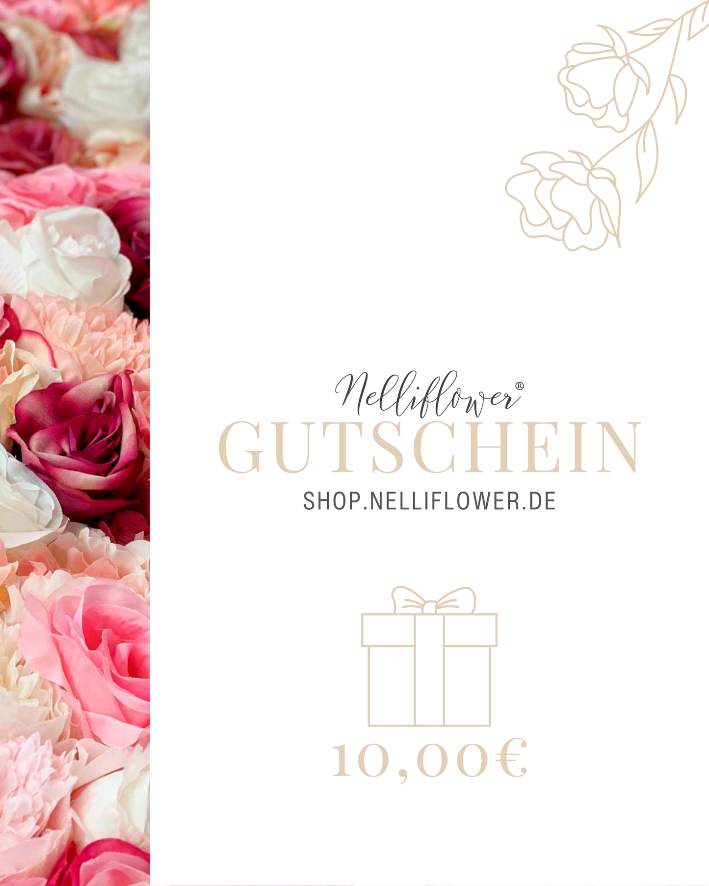 Nelliflower gift voucher online shop